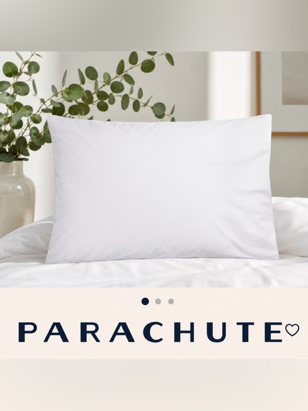 Parachute White Pillowcase — KING OR STANDARD set of 2